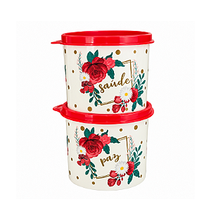 Tupperware Kit Redondinha Natal 2 Peças 500ml