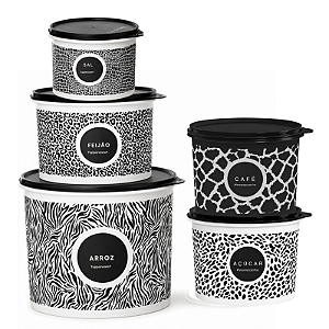 Tupperware Kit Caixas Feras na Cozinha 5 Pecas