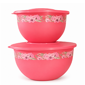 Tupperware Kit Tigela Murano Orquídeas 2 Pecas