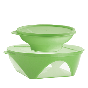 Tupperware Kit Tigela Outdoor 2,5L + Tigela Ideal 400ml Verde