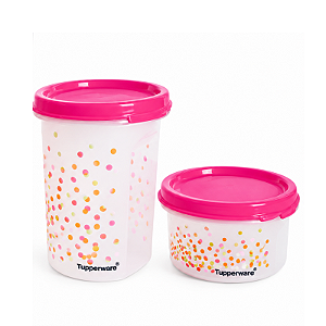 Tupperware Kit Modular Redondo Alegria 440ml Nº 2 + 200ml Nº 1