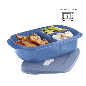 Tupperware® Cristalwave Retangular 1 Litro Azul Claro
