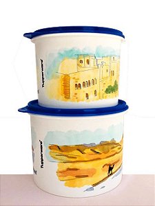 Tupperware Caixas Estampa Jerusalém 2 Pecas