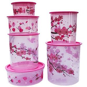 Tupperware Instantâneas Flor de Cerejeiras 6 Pecas