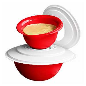 Tupperware Tigela Batedeira Pro 2 Pecas Vermelha