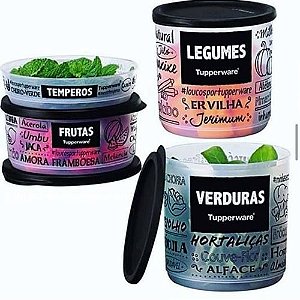 Tupperware Refri Line Redondo PB 4 Pecas