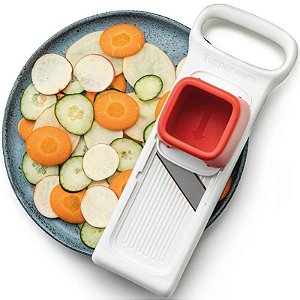 Tupperware Super Chef Mini Fatiador Branco e Vermelho