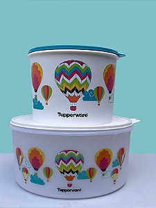 Tupperware Conjunto Porta Tudo Balões 10 Litros Branco