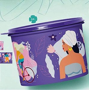 Tupperware Caixa Mulheres 2,4 Litros Roxa