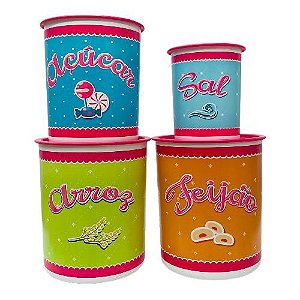 Tupperware Conjunto Instantâneas Armazenagem 4 Pecas