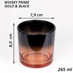 COPO WHISKY PRIME GOLD & BLACK - 265 ml