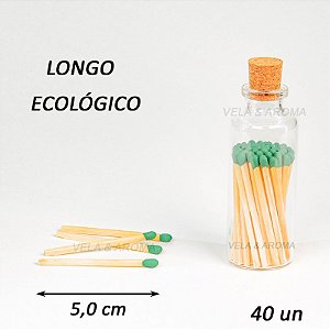 VIDRO COM FOSFORO LONGO VERDE 5,0 cm - 40 UN