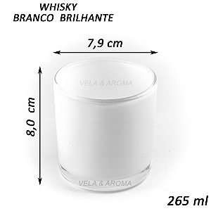 COPO WHISKY BRANCO BRILHANTE - 265 ml