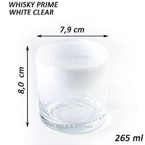 COPO WHISKY PRIME WHITE & CLEAR - 265 ml
