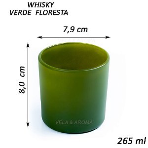 COPO WHISKY VERDE FLORESTA - 265 ml