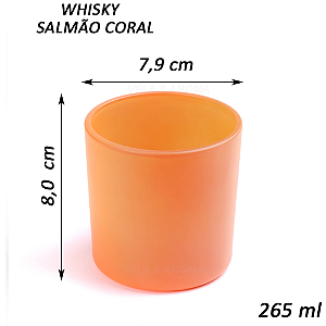 COPO WHISKY SALMÃO CORAL- 265 ml