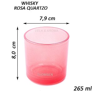 COPO WHISKY ROSA QUARTZO - 265 ml