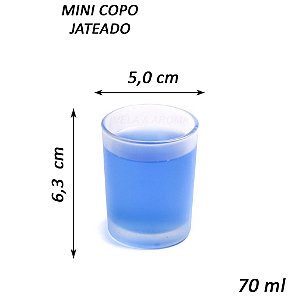 COPO MINI VIDRO JATEADO - 70 ml