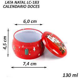LATA VELA NATAL FN CALENDARIO DOCES 130 ml - LC-183