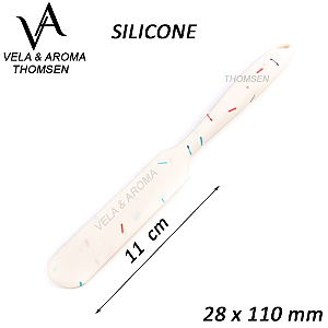 ESPATULA DE MISTURA SILICONE GRANULADO- 28 x 110 mm