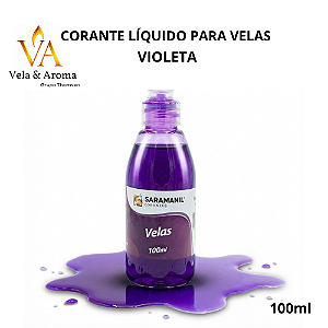 CORANTE LIQUIDO PARA VELAS - VIOLETA 100ml - SARAMANIL