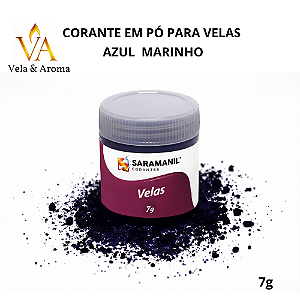 CORANTE EM PÓ PARA VELAS - AZUL MARINHO  7g - SARAMANIL