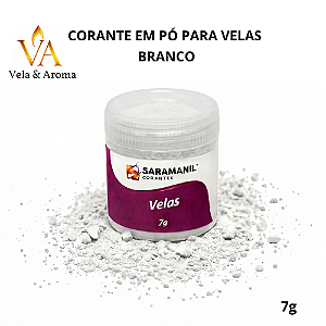 CORANTE EM PÓ PARA VELAS - BRANCO 7g - SARAMANIL
