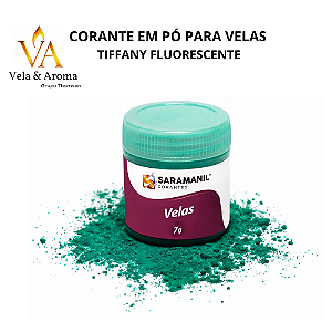 CORANTE EM PÓ PARA VELAS - TIFFANY FLUORESCENTE 7g - SARAMANIL