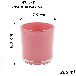 COPO WHISKY ROSA CHÁ - 265 ml