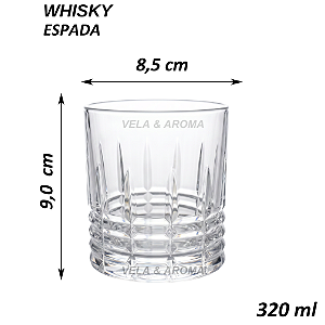 COPO WHISKY ESPADA - 320 ML
