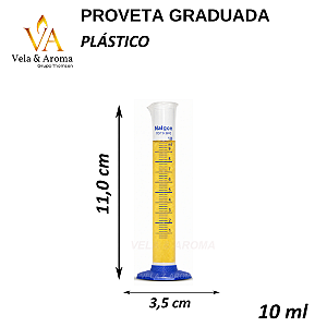 COPO MEDIDOR PROVETA GRADUADA - 10 ML