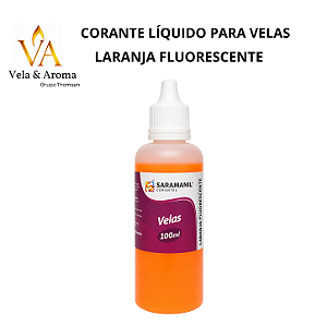 CORANTE LIQUIDO PARA VELAS SARAMANIL - LARANJA FLUORESCENTE