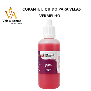 CORANTE LIQUIDO PARA VELAS SARAMANIL - VERMELHO