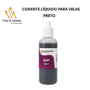 CORANTE LIQUIDO PARA VELAS SARAMANIL - PRETO