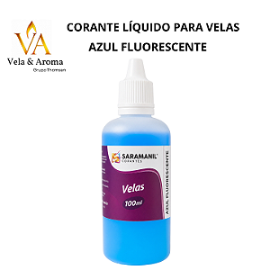 CORANTE LIQUIDO PARA VELAS SARAMANIL - AZUL FLUORESCENTE
