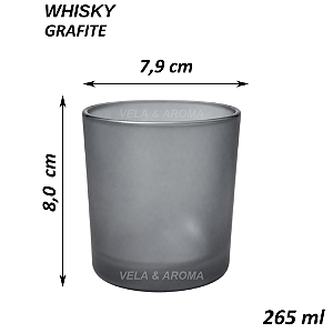 COPO WHISKY JATEADO - GRAFITE