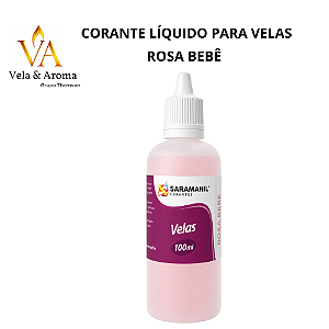 CORANTE LIQUIDO PARA VELAS SARAMANIL - ROSA BEBE