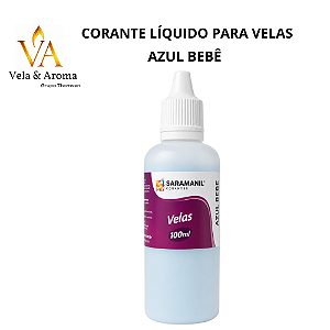 CORANTE LIQUIDO PARA VELAS SARAMANIL - AZUL BEBÊ