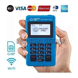Maquininha de Cartões Mercado Pago Point Mini chip com chip de internet grátis