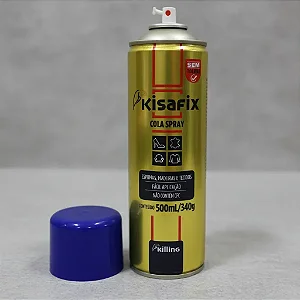 Cola Spray Contato Aerosol Regulável Lata Kisafix 340gr