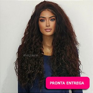 Lace Front Hannah - Castanho levemente avermelhado