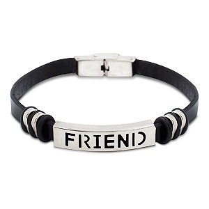 Pulseira de couro Friend