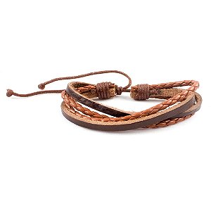 Pulseira de couro Maia