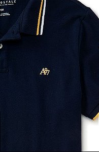 Polo masculina Aeropostále Cotton - Navy – Produto importado USA.