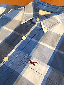 Camisa Social Hollister Manga Longa