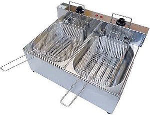 Fritadeira Elétrica 2 Cubas 5 lItros