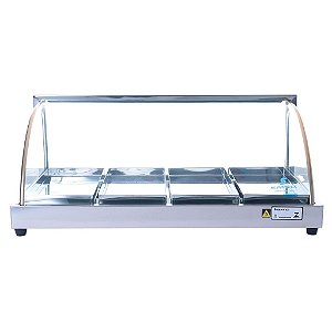 Estufa Simples de 4 bandejas com Vidro Curvo