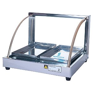 Estufa Simples de 2 bandejas com Vidro Curvo