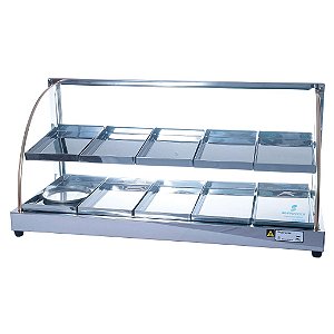 Estufa Simples de 10 bandejas Dupla com Vidro Curvo