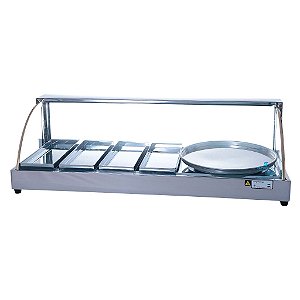 Estufa Elétrica Vidro Curvo 4 Bandejas com 1 Porta Pizza – Linha Luxo